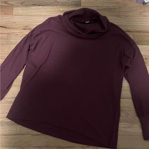 Loft cowl neck long sleeve